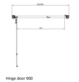 Klassieke douchedeur 85-89cm KSDD0012, chroom