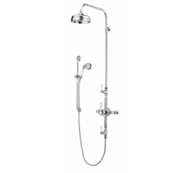 WOLVER1833DGL Klassieke Engelse douche thermostaatkraan, chroom