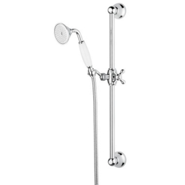 Klassieke glijstang set KSG033chroom met slang en klassieke handdouche ( B.2.2 )