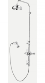 Wolver1833C klassieke Engelse douche thermostaatkraan set chroom
