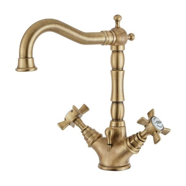 Klassiek Burlington badmeubel 65cm met 2 deuren, wit