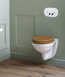 Klassieke vrijstaande toiletborstelhouder met reserverol en toiletrolhouder chroom