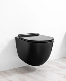 rimless wand toilet Vignoni in mat wit of mat zwart