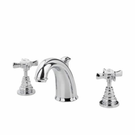 Klassieke wastafelkraan MB1801C, chroom met pop up afvoer ( A.2.6 )