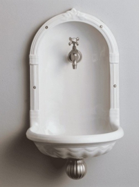 Klassiek Frans fontein 37x 57x33cm, wit