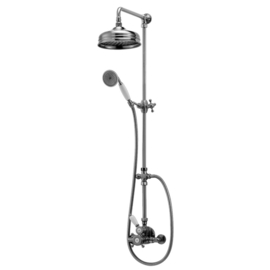 Klassieke thermostaatkraan Victorian met 20cm douchekraan en handdouche chroom ( B.2.2 )
