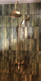 KSOX6-601 klassieke inbouwdouchemengkraan in geborsteld brons