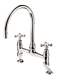 Klassieke Engelse keukenkraan BW1030 met uitneembare handdouche chroom