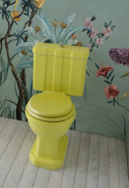 Toiletzitting glans zwart kunststof  model 928SC met verchroomde soft close scharnieren