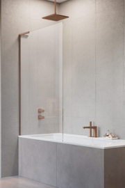 Badwand in 6 kleuren en met 5 soorten glas zonder stabilisatie stanng