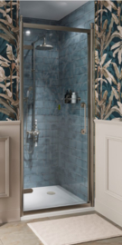 Klassieke douchedeur 85-89cm KSDD0012, chroom