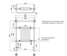 klassieke badkamer radiator chroom KSW0005