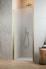 Douchedeur in 4 kleuren beslag en met pendelsysteem.