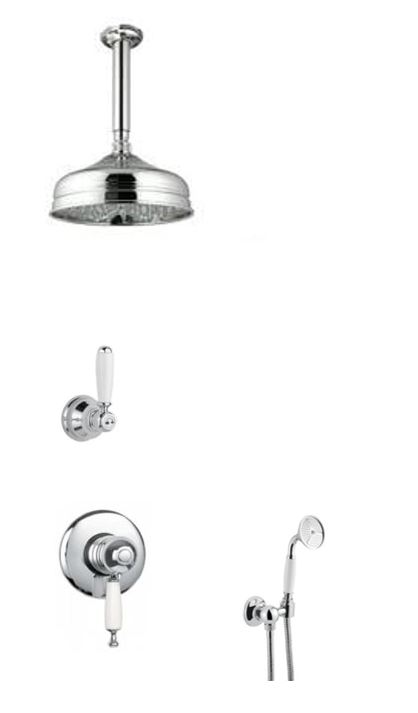 Klassieke bad inbouw thermostaatkraan set KSOX6-359 , chroom