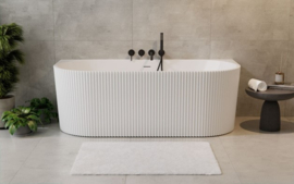 Costilla Retro back to wall bad KSB0095 met ribbels, wit