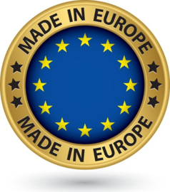 Bad  op pootjes 123cm lang met pootjes in kleur, zonder overloop en verchroomde klikafvoer