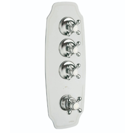 klassieke Inbouw douchekop 50x40cm met MB2288 drieweg thermostatische inbouwkraan en handdouche, chroom
