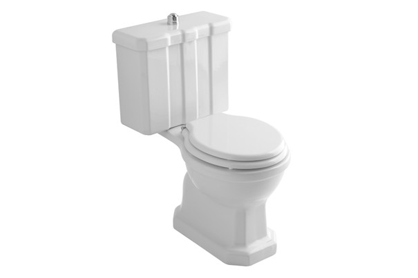 Toiletzitting BP900 serie wit met verchroomde scharnieren