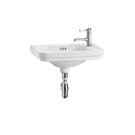 BURT60-02 Burlington toilet met AO aansluiting, mat zwart reservoir en verchroomde valpijp