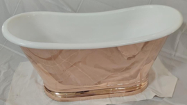 VPS002 Vrijstaande potenset tbv badkranen met een achteraansluiting, chroom