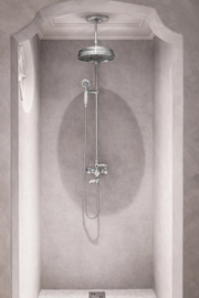 Klassieke douche thermostaatkraan TH006  in verouderd messing van Kenny & Mason