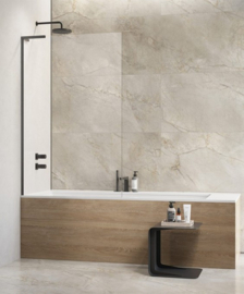 Badwand in 6 kleuren en met 5 soorten glas zonder stabilisatie stanng