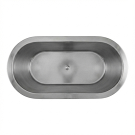 vrijstaand roestvaststalen bad van 3.16L