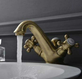 Klassieke thermostatische badkraan set KSKA031 in het brons