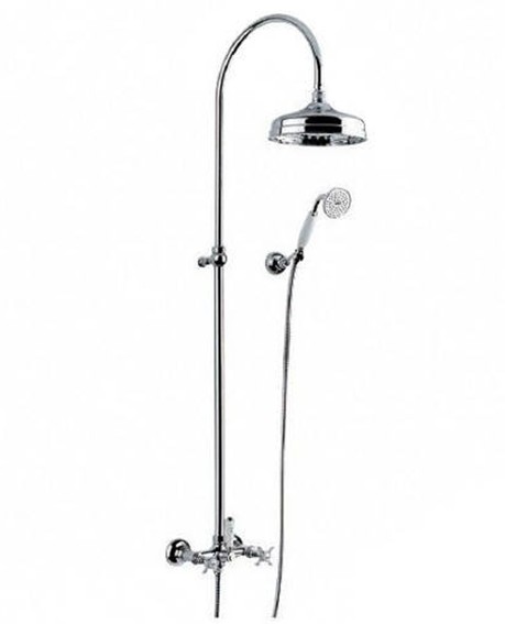 Klassieke badkraan MB2232 met Colonial grepen en handdouche, chroom( A.3.0 )