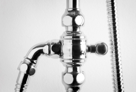 Klassieke thermostatische douchekraan set MB8201 Colonial met 20cm douchekop, chroom ( B.1.2 )