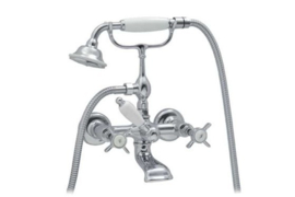 MB1830 klassieke badkraan set met handdouche en slang, chroom,15-16cm hartmaat ( A.2.1)
