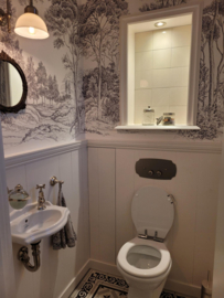LA18 Landelijk wandtoilet Lante zonder spoelrand, 4.5 liter spoeling!  ( B.1.1 )