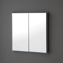 SP212 retro driedelige spiegel 114x60cm  , inklapbaar, chroom