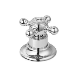 Klassieke inbouw wastafelkraan MB2219S, chroom, uitloop 19cm 