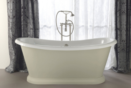 KSB0066 Klassiek Bateau bad 164cm, solid surface, wit