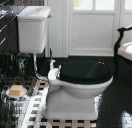 SLA0128b Landelijke toilet inclusief laaghangende stortbak, AO