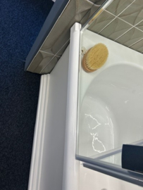 Klassiek douche hoekbad KSB0031 LINKS 170cm, wit met kleur optie