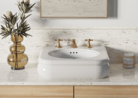 Retro opbouwkom Romantica 40cm rond