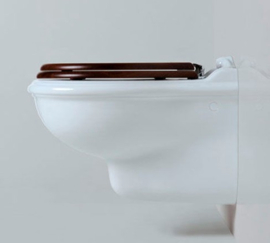 KSTAZ01 klassiek wandtoilet  complete met witte zitting