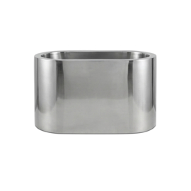 vrijstaand roestvaststalen bad van 3.16L