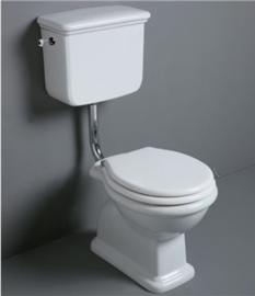 SLA0128A klassiek toilet AO inclusief laaghangende stortbak, chroom