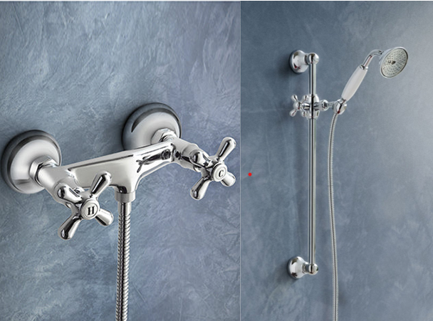 Klassiek douchemengkraan Amice A033 met Glijstang set M250, chroom
