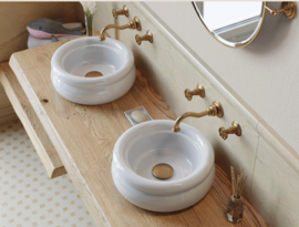 Retro opbouwkom Romantica 40cm rond