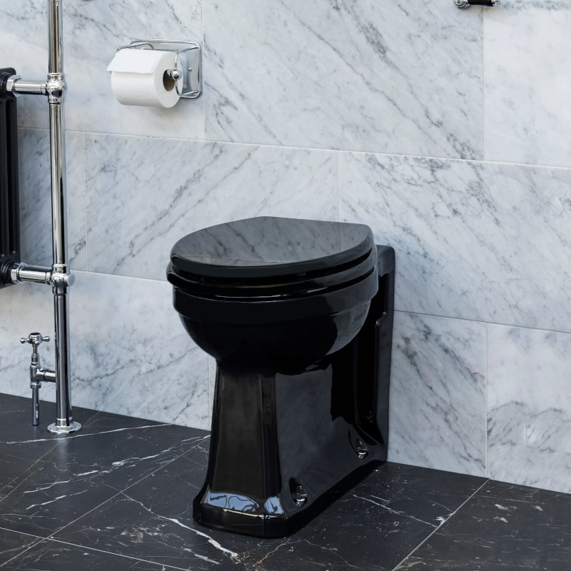 Staand toilet, back to wall, Burlington P14, wit