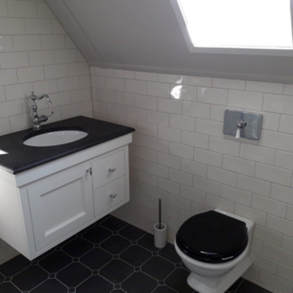 Klassieke toilet bedieningsplaat KSWH011 chroom met Duits inbouwreservoir
