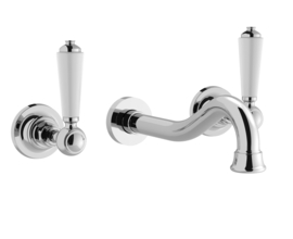 Klassieke thermostatische inbouwdouchekraan MB2142 met glijstang en douchekop, chroom