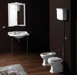 AR002 Toiletzitting Wit / Chroom voor Arcade/KSTA serie