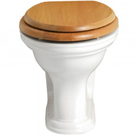 Klassiek  staand toilet model "back to wall" KSTH002, wit