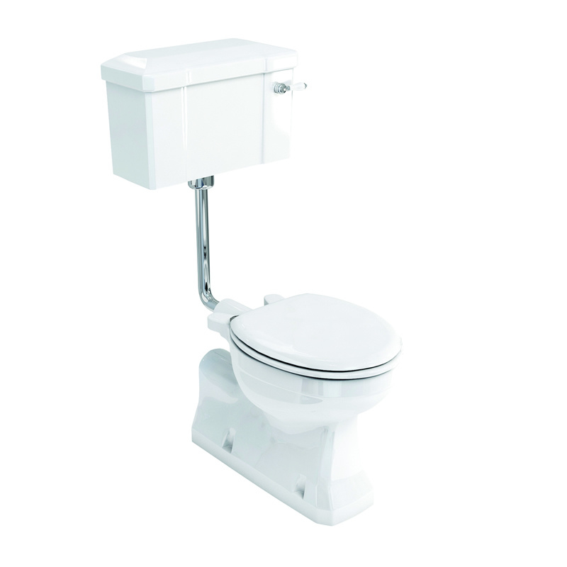 BURC01-19 klassiek toilet met Nederlandse AO aansluiting en laag hangend toilet