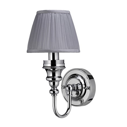 KSV0022 Klassieke badkamerlamp met kap in grijs of chroom | VERLICHTING | Klassiek Sanitair / Complete landelijke
